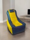 Video Rocker bean bag for Gaming Off White & Dark Brown Video Rocker Bean Chair Buy Bean Bags and Chairs