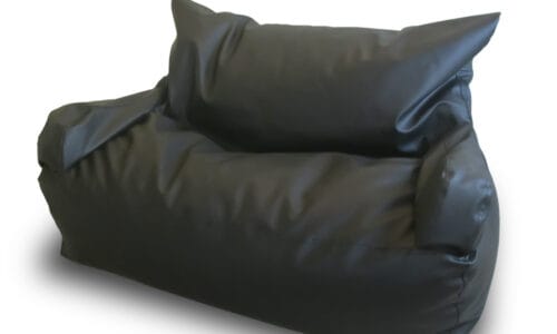 Bean Bag Couch Double Seater Black