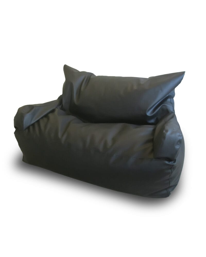 Bean Bag Couch Double Seater Black