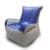 Bean Sofa Chair Classic- Royal Blue and Light Grey Bean Sofa Chairs Buy Bean Bags and Chairs 3