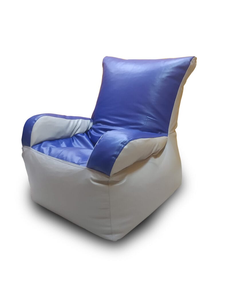 Bean Sofa Chair Classic- Royal Blue and Light Grey Bean Sofa Chairs Buy Bean Bags and Chairs 4