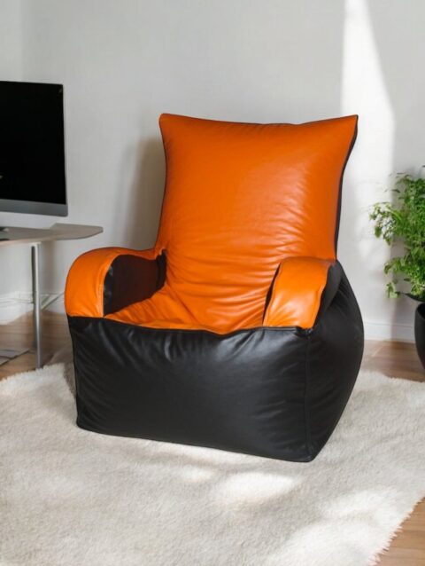 Bean Sofa Chair Classic- Black & Orange Bean Sofa Chairs Buy Bean Bags and Chairs