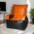 Bean Sofa Chair Classic- Black & Orange Bean Sofa Chairs Buy Bean Bags and Chairs