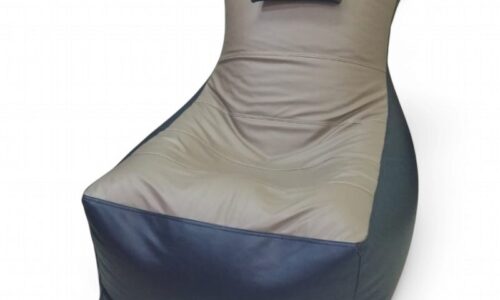 Video Rocker bean bag for Gaming Light Grey & Dark Blue