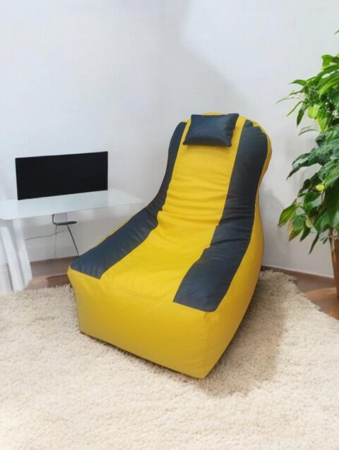 Video Rocker bean bag for Gaming Yellow & Navy Blue Video Rocker Bean Chair Buy Bean Bags and Chairs 2