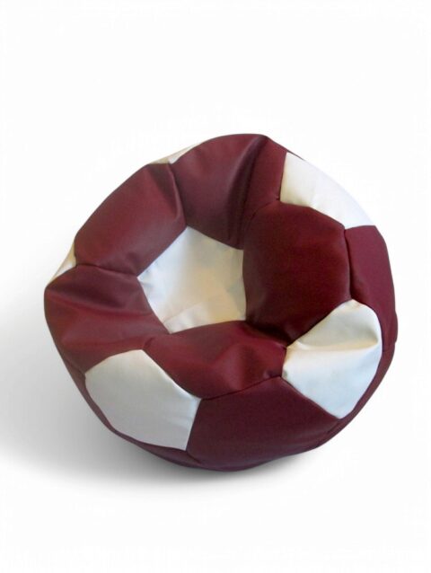 Soccer Bean Bag Classic Maroon & White Soccer Bean Bags Buy Bean Bags and Chairs 2