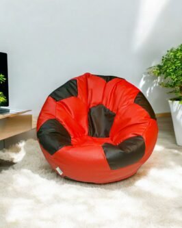 Soccer Bean Bag Classic Red & Black