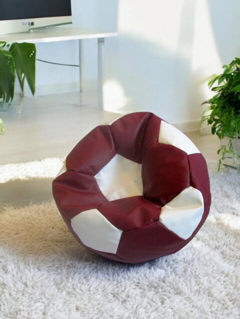 Soccer Bean Bag Classic Maroon & White Soccer Bean Bags Buy Bean Bags and Chairs