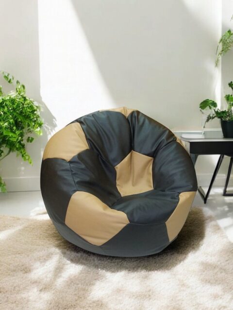 Soccer Bean Bag Classic Black & Camel Soccer Bean Bags Buy Bean Bags and Chairs