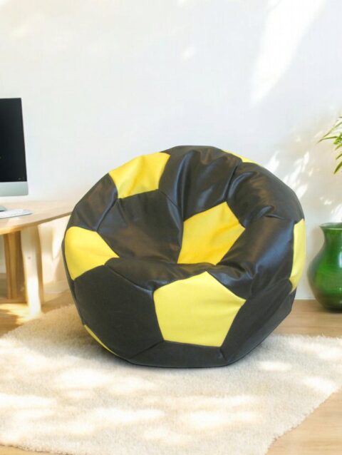 Soccer Bean Bag Classic Royal Black & Yellow Soccer Bean Bags Buy Bean Bags and Chairs