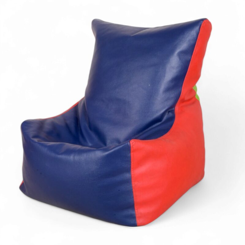 Kids Bean Chair Red & Blue