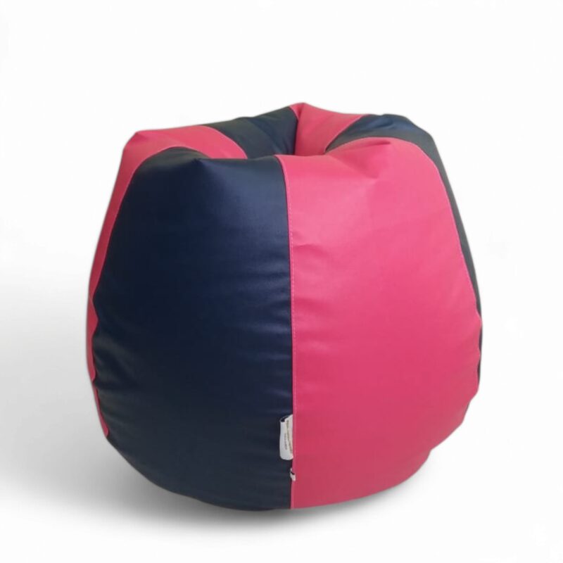 Classic Bean Bag Pink & Black Stripes - Image 2