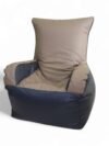 Bean Sofa Chair Classic- Royal Blue and Light Grey Bean Sofa Chairs Buy Bean Bags and Chairs