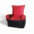 bean chair Bean Sofa Chair Classic- Red & Black