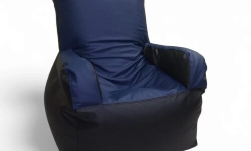 Bean Sofa Chair Classic- Royal Blue & Black