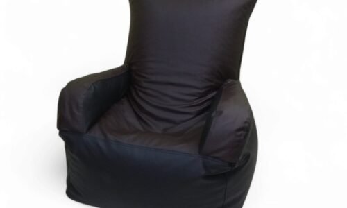 Bean Sofa Chair Classic- Dark Brown & Black