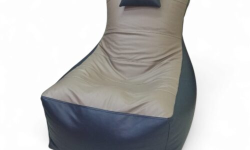 Video Rocker bean bag for Gaming Light Grey & Dark Blue