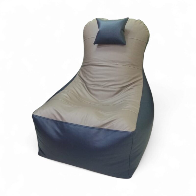 Video Rocker bean bag for Gaming Light Grey & Dark Blue