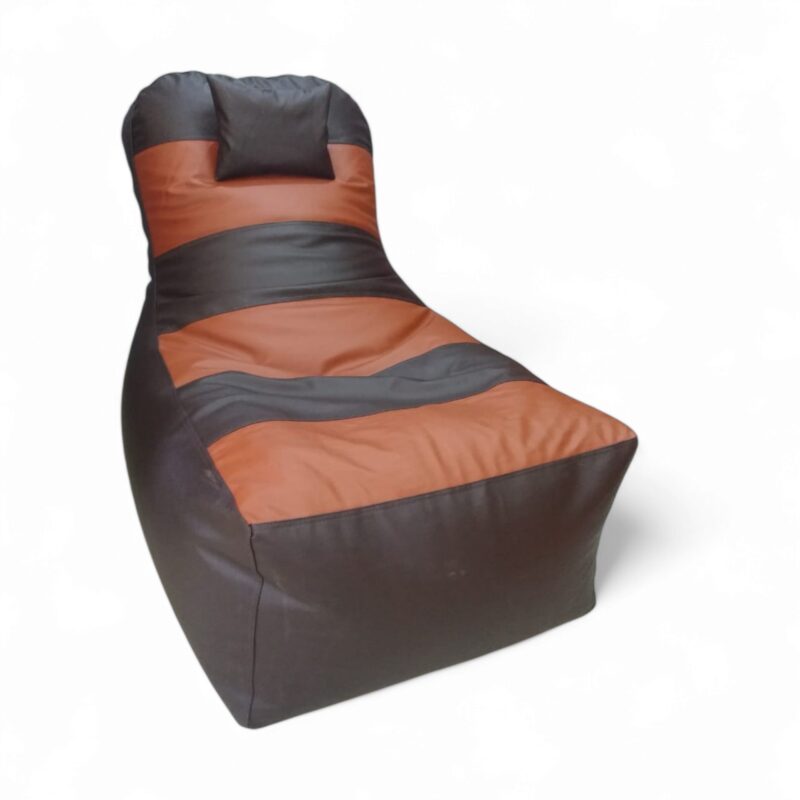 Video Rocker bean bag for Gaming Dark Brown & Tan