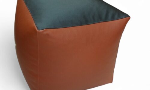 Bean Footrest/ Pufi/ Ottoman Classic Tan & Black