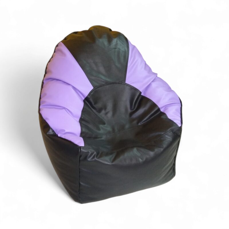 Mudha Bean Chair Classic Black & Purple