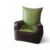 bean chair Bean Sofa Chair Classic- Green & Dark Brown