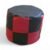 Bean Footrest/ Pufi/ Ottoman Classic Red & Black Checks