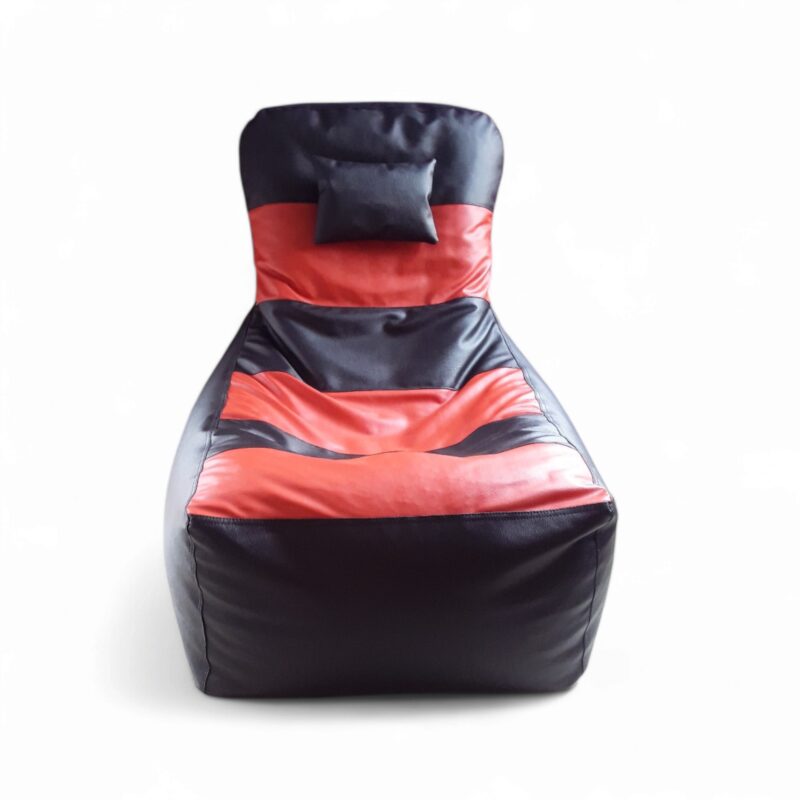 Video Rocker bean bag for Gaming Black & Red - Image 2