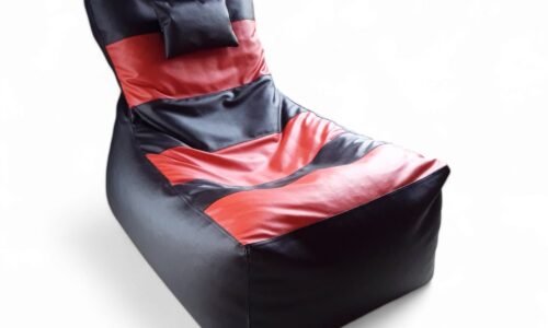 Video Rocker bean bag for Gaming Black & Red