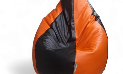 Classic Bean Bag Orange & Black Stripes