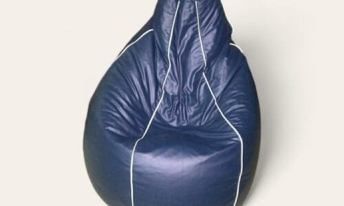 Classic Bean Bag Dark Blue with Piping