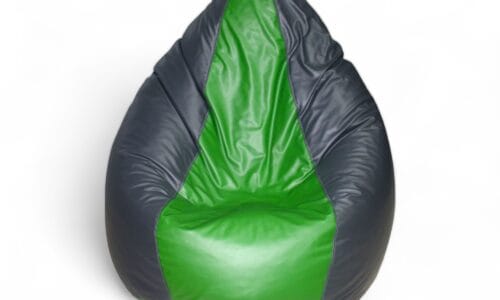 Classic Bean Bag Dark Grey & Green Stripes