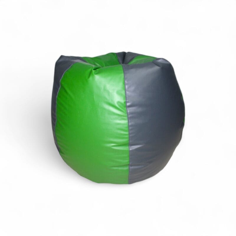 Classic Bean Bag Dark Grey & Green Stripes - Image 2