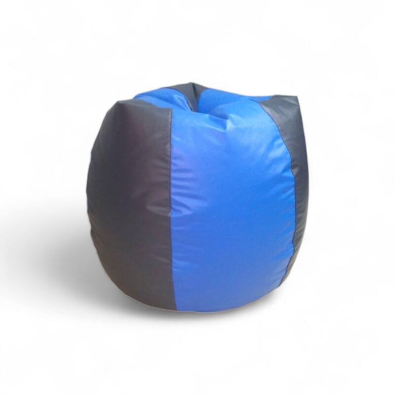 Classic Bean Bag Dark Grey & Light Blue Stripes - Image 3