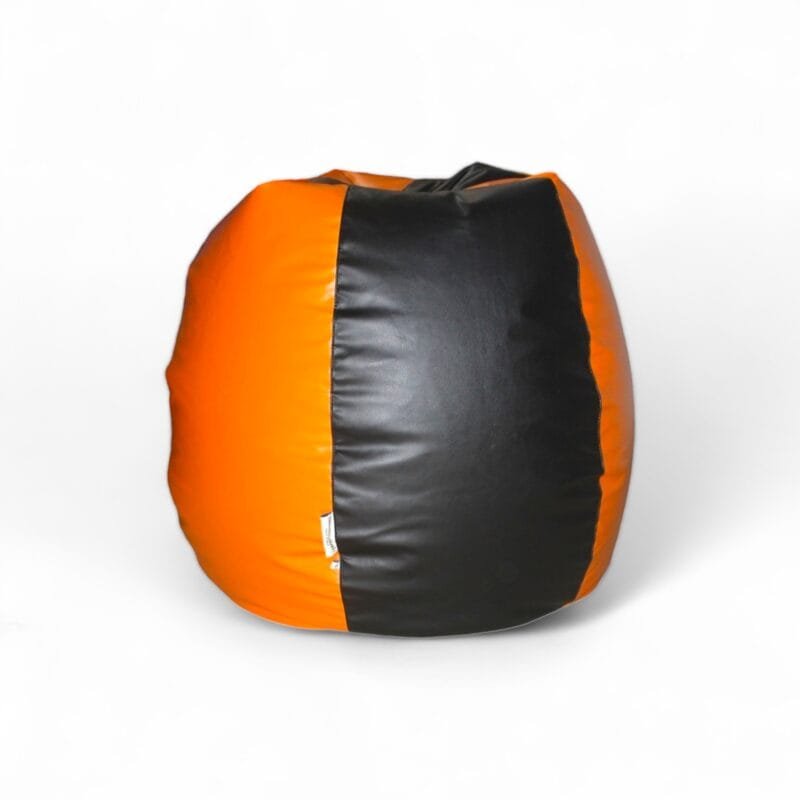 Classic Bean Bag Black & Orange Stripes