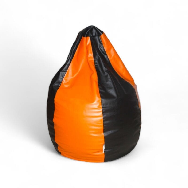 Classic Bean Bag Black & Orange Stripes