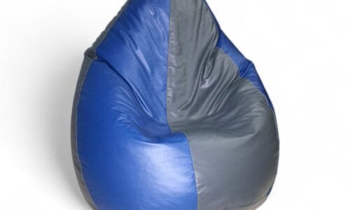 Classic Bean Bag Royal Blue & Dark Grey Stripes