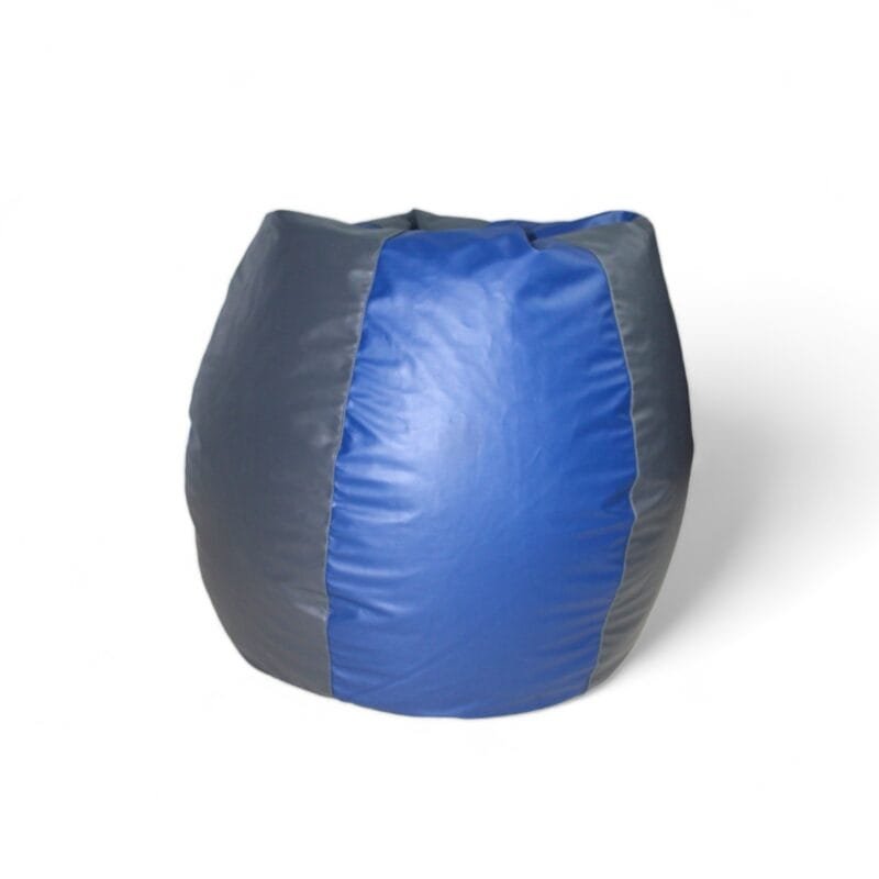 Classic Bean Bag Royal Blue & Dark Grey Stripes