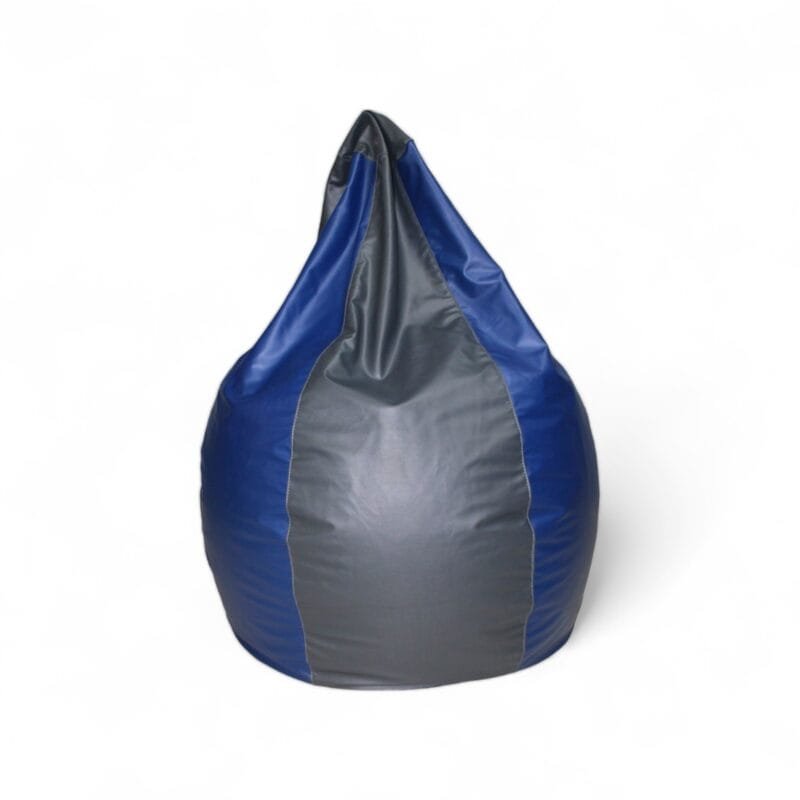 Classic Bean Bag Royal Blue & Dark Grey Stripes