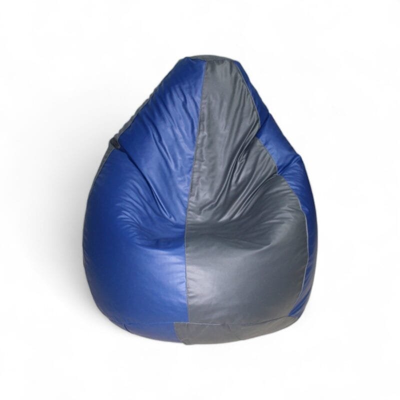 Classic Bean Bag Royal Blue & Dark Grey Stripes