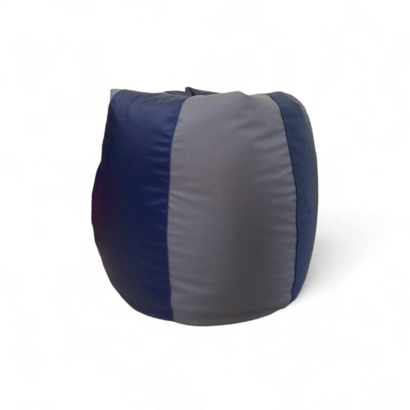 Classic Bean Bag Royal Blue & Light Grey Stripes - Image 3