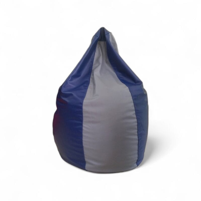 Classic Bean Bag Royal Blue & Light Grey Stripes - Image 2