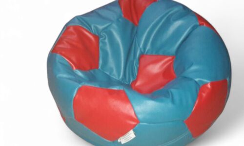 Soccer Bean Bag Classic Sea Green & Red