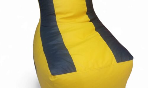 Video Rocker bean bag for Gaming Yellow & Navy Blue