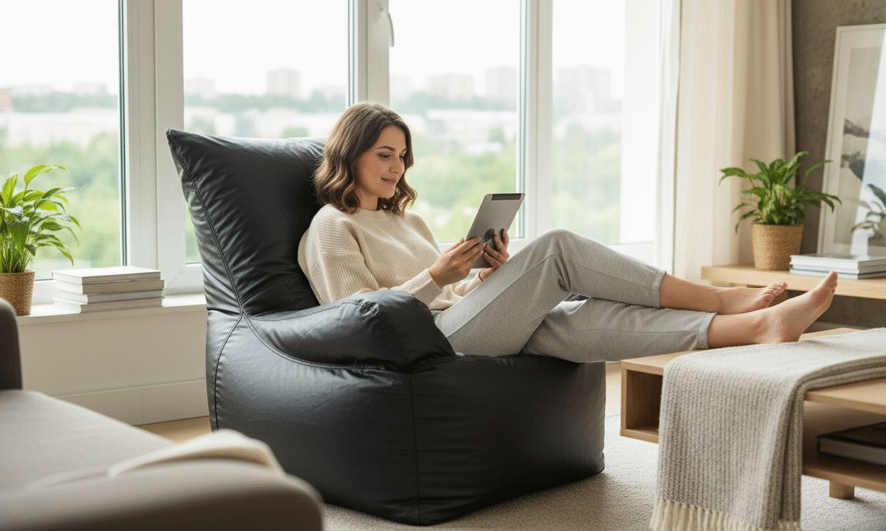 Premium Bean Bags for Comfort and Style – Shop Online in India Explore high-quality bean bags for ultimate relaxation – Available in various sizes and designs